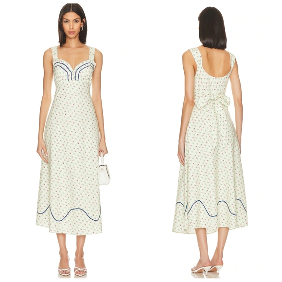 Free People Dresses & Skirts - Free People Sweet Hearts Midi Dress XS NWT